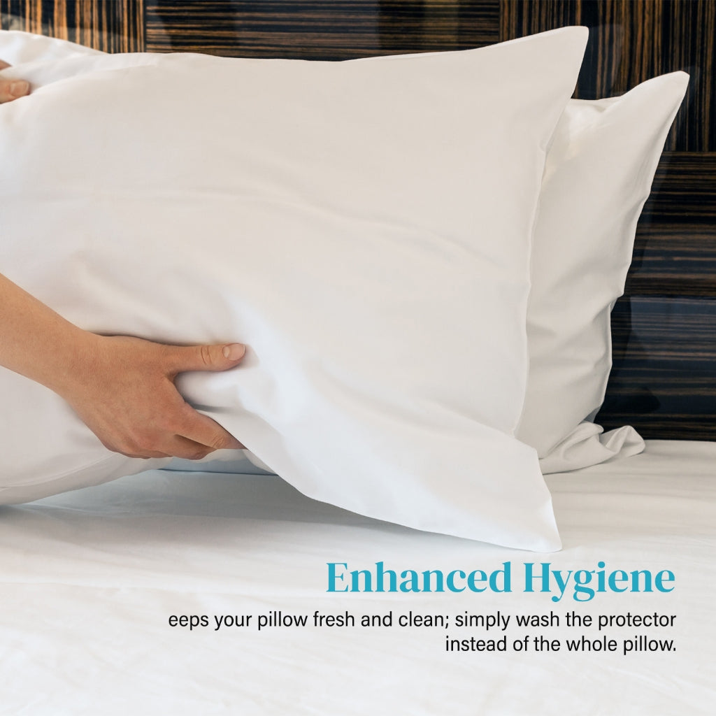 Hillcrest I ComfyLux Pillow Protector – Premium Zippered, Two-Sided Padded (48 x 74cm)