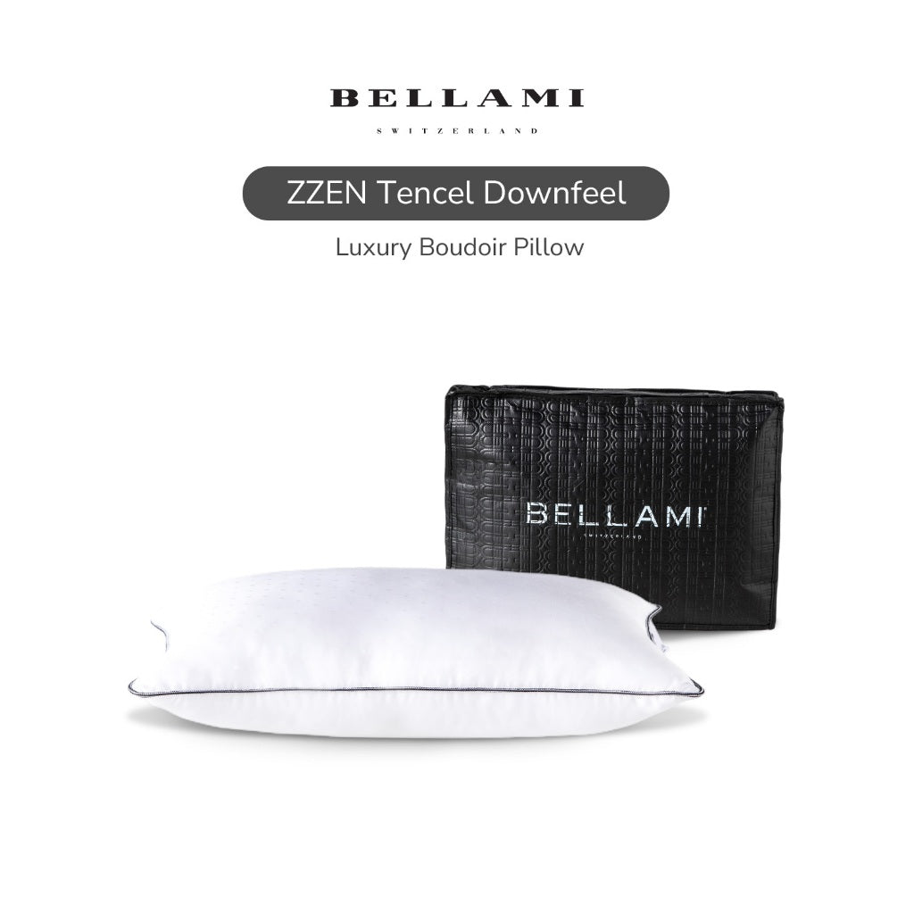 Bellami I ZZEN TENCEL‚Ñ¢ DownFeel¬Æ I Luxury Boudoir Pillow 400g (Half Vacuum)