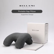 Bellami Plus I Nap Pillow I Ergonomic Memory Foam I Neck & Shoulder Support I Soft & Cooling