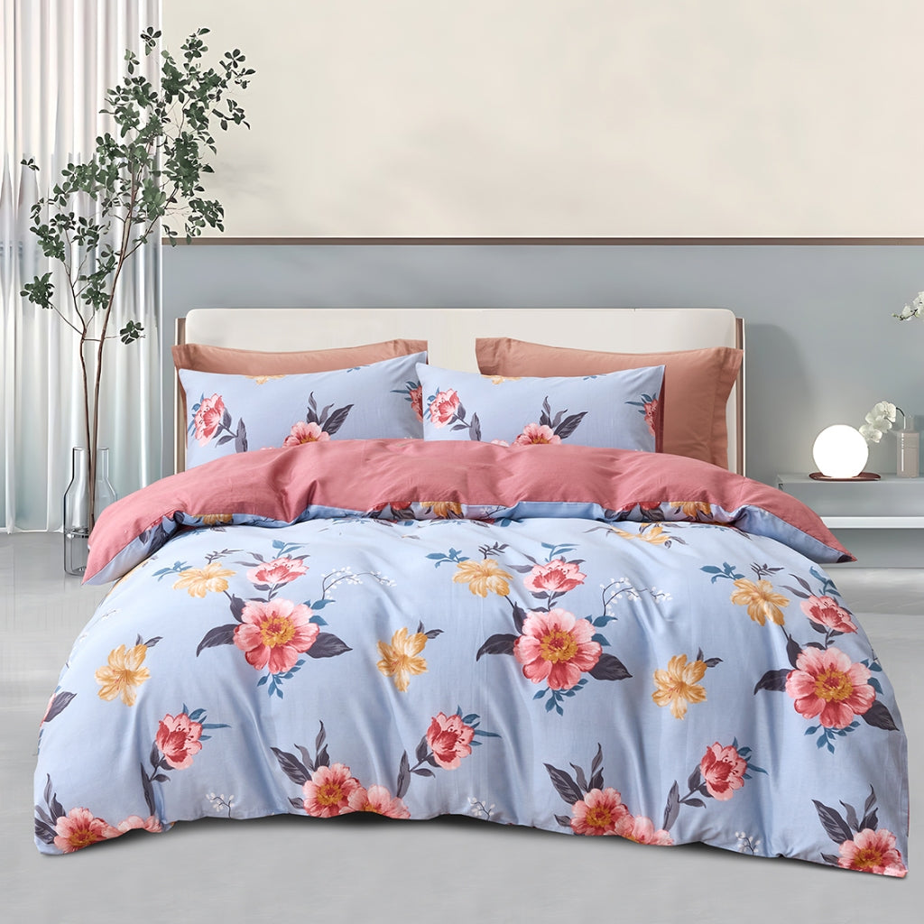 Hillcrest I Cotton Printed I 950TC I Fitted Sheet Set I Bed Set I HC0924 OE 2