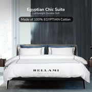 Bellami I Chic Suite Speedy I 100% Egyptian Cotton I 1000TC I Bed Set I Pillow Case I Bolster Case - 5 Colours