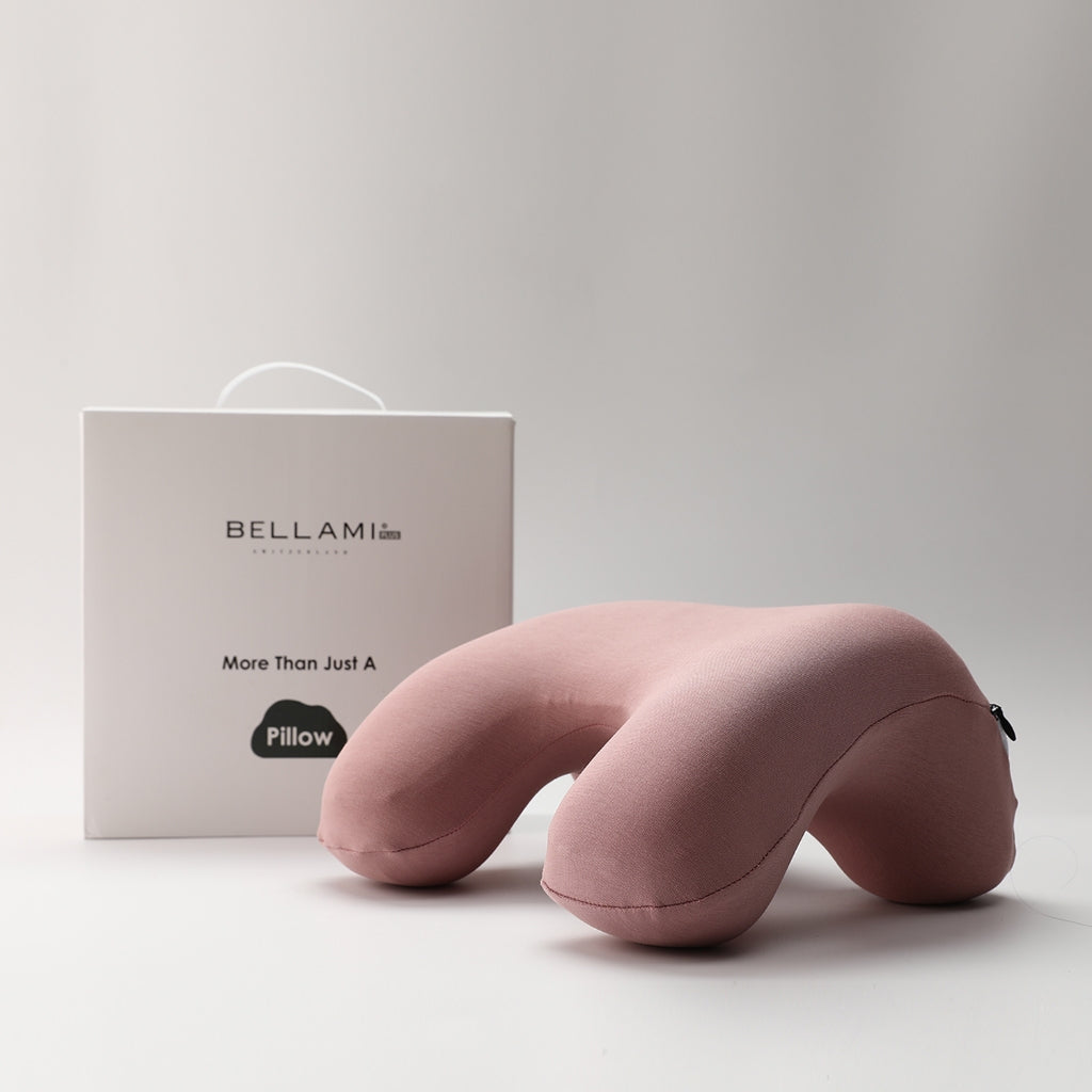 Bellami Plus I Nap Pillow I Ergonomic Memory Foam I Neck & Shoulder Support I Soft & Cooling