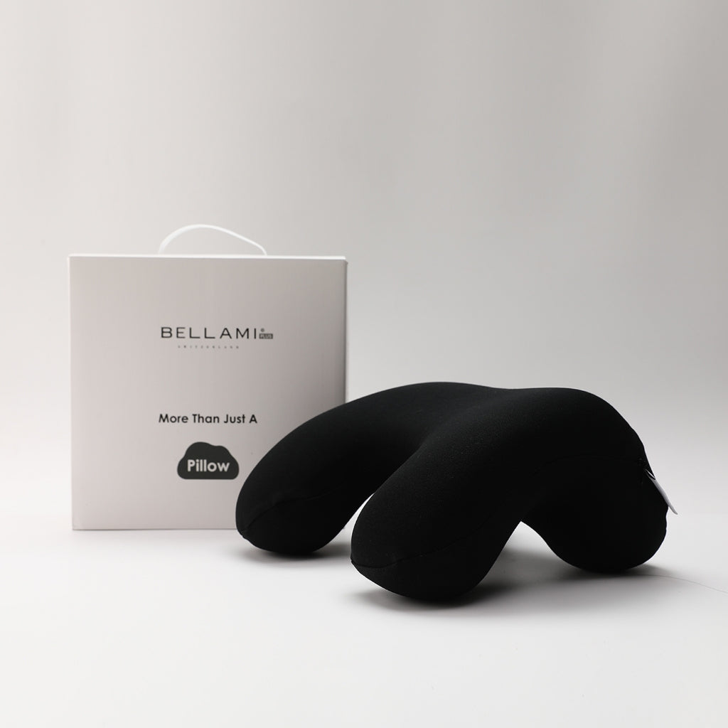 Bellami Plus I Nap Pillow I Ergonomic Memory Foam I Neck & Shoulder Support I Soft & Cooling