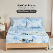 Hillcrest Noelcool Cooling Printed Fitted Sheet I Azure