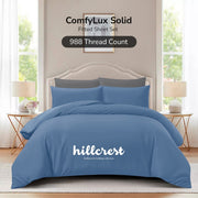 Hillcrest ComfyLux Solid 988TC | Fitted Sheet Set | No Quilt Cover - 6 Colours