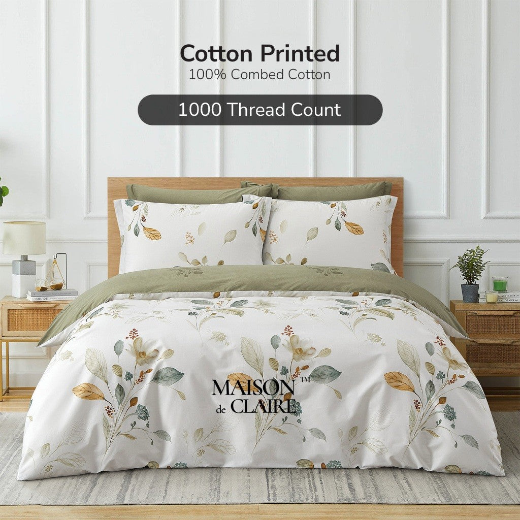 Maison De Claire 1000TC Combed Cotton Printed Bedding I Forest Whisper