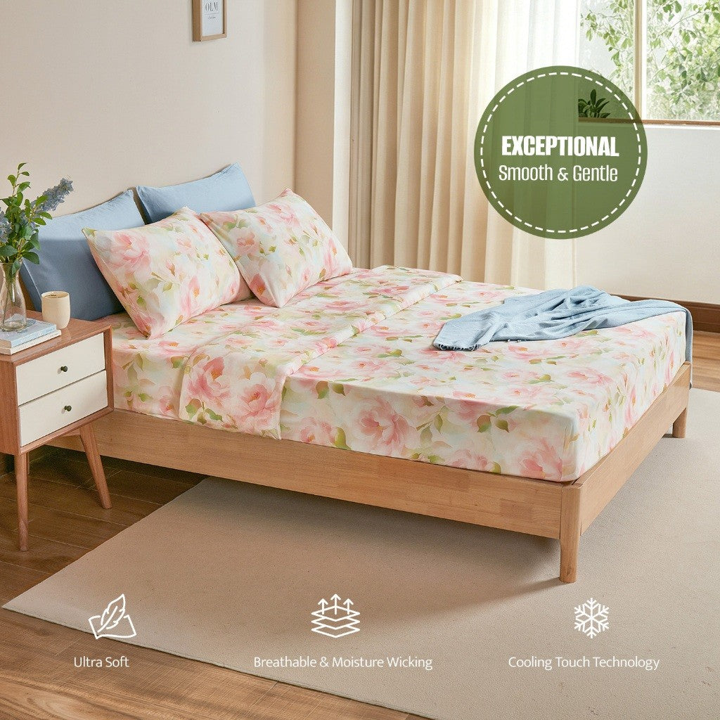 Hillcrest Noelcool Cooling Printed Fitted Sheet I Basecalm