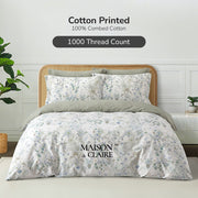 Maison De Claire 1000TC Combed Cotton Printed Bedding I Emerald Ferns