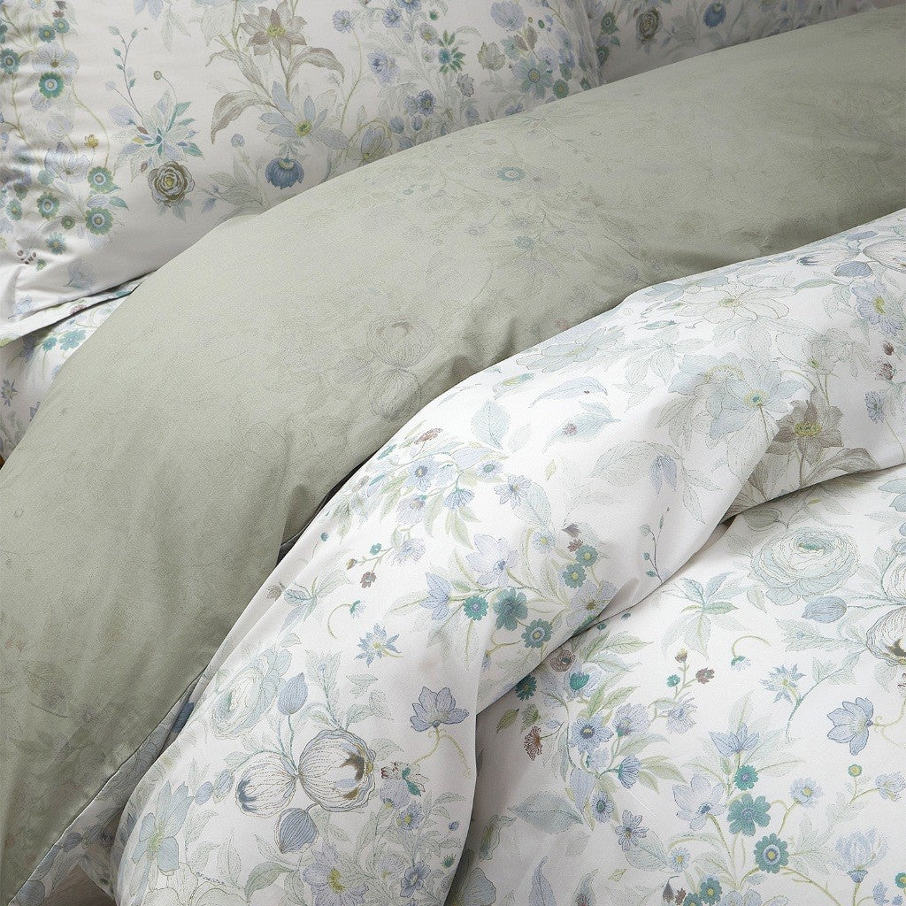 Maison De Claire 1000TC Combed Cotton Printed Bedding I Emerald Ferns