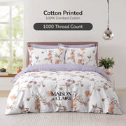 Maison De Claire 1000TC Combed Cotton Printed Bedding I Graceful Vines