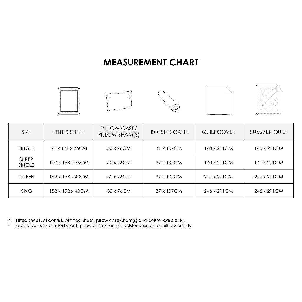 Marie Claire I Montaigne I TENCEL™ 1290TC I Fitted Sheet Set I Bed Sheet Set - Moonlit